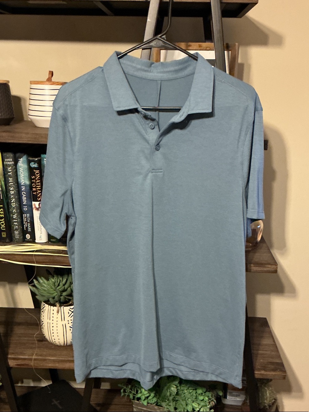 lululemon athletica Men's Dusty Blue Polo